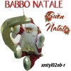 Babbo Natale sulla luna musicale color rosso